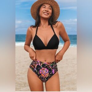 CUPSHE GLOW PAISLEY BIKINI SET XL